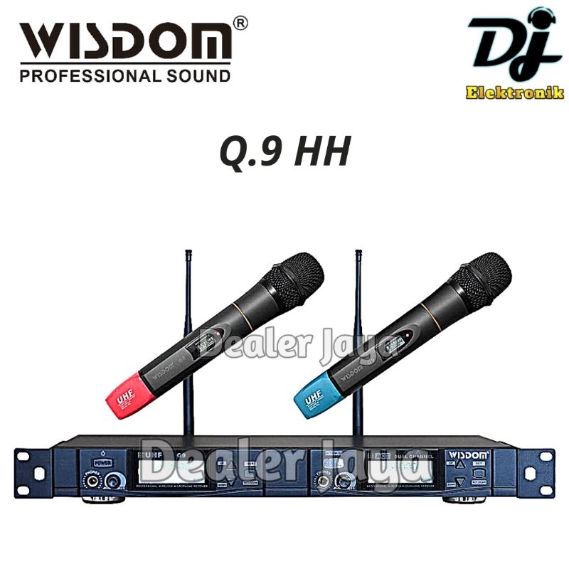 Mic Wireless Wisdom Q9 / Q 9 - 2 Mic Hand