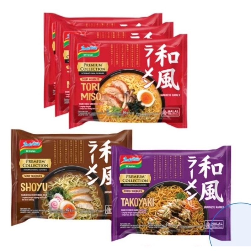 Indomie Japanese Ramen Tori Miso Shoyu Takoyaki