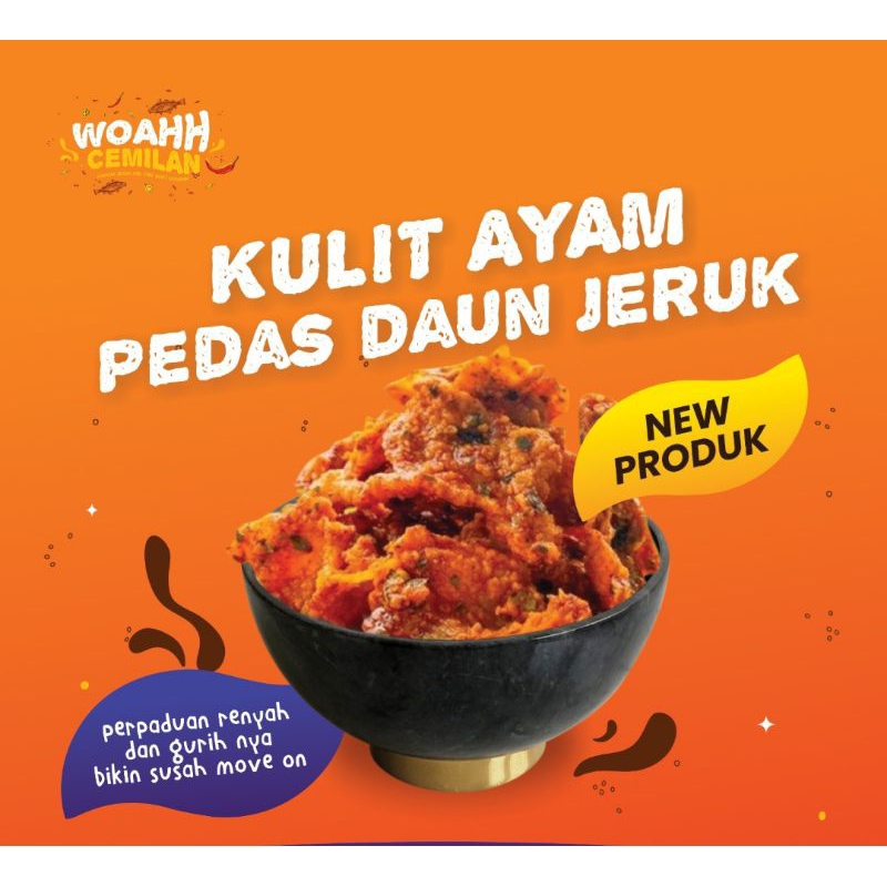 

kulit ayam crispy pedas daun jeruk