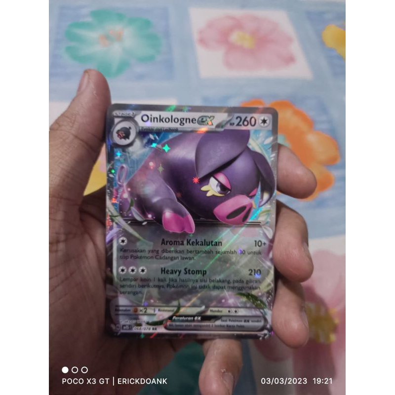 kartu pokemon bahasa Indonesia scarlet violet oinkologne ex rr