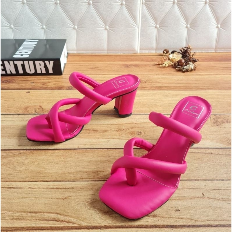 ABBUSHOES AJ 37 sendak wanita hak tahu jepit balon capter 7cm