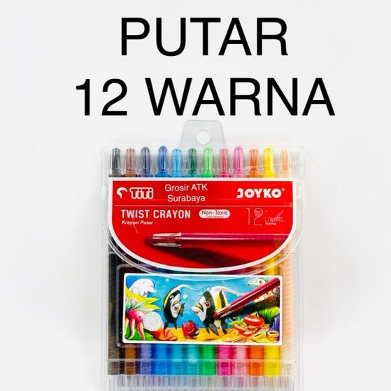 

CRAYON PUTAR JOYKO 12 WARNA PANJANG / Krayon / Oil Pastel Putar JOYKO 12 WARNA PANJANG TWCR-12S