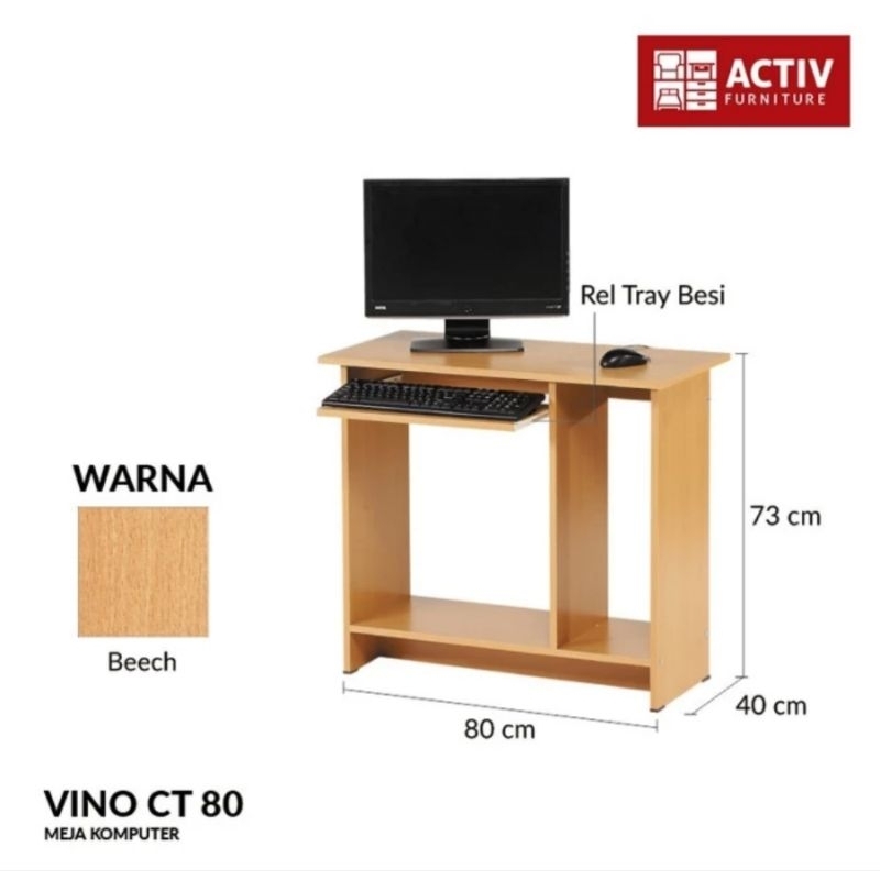 meja komputer .eja kecil meja kerja meja activ CT 80