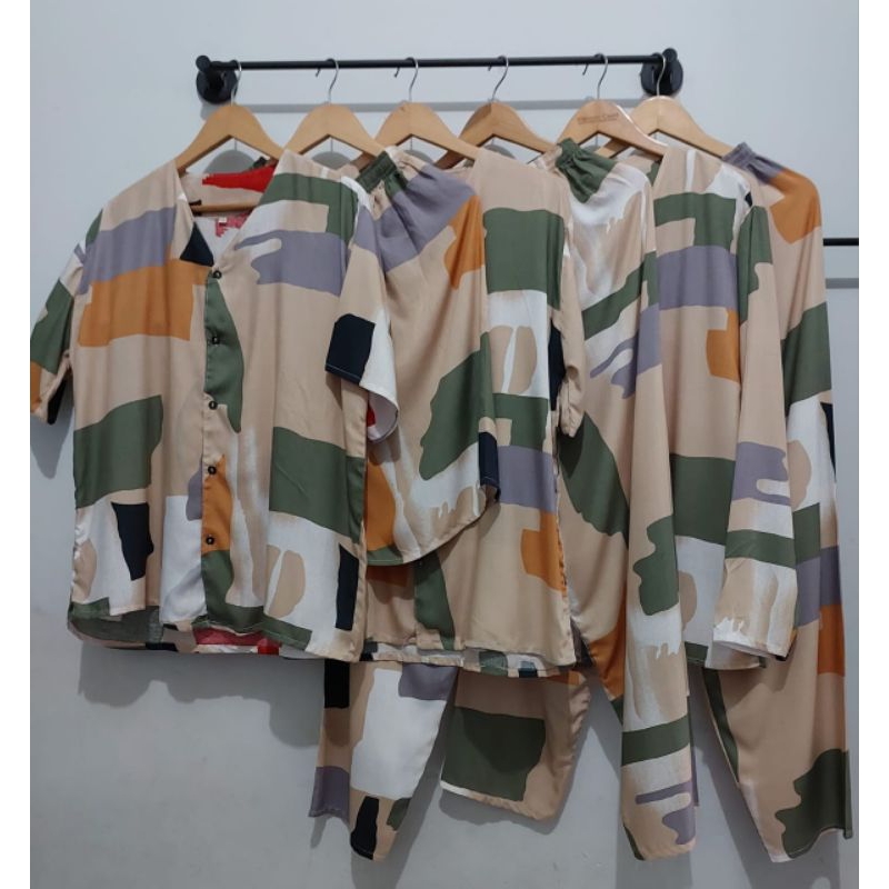 Piyama Family SERENITY / Baju Tidur Keluarga / Ready Stok & Bisa COD MYPOLY - KATUN RAYON PREMIUM