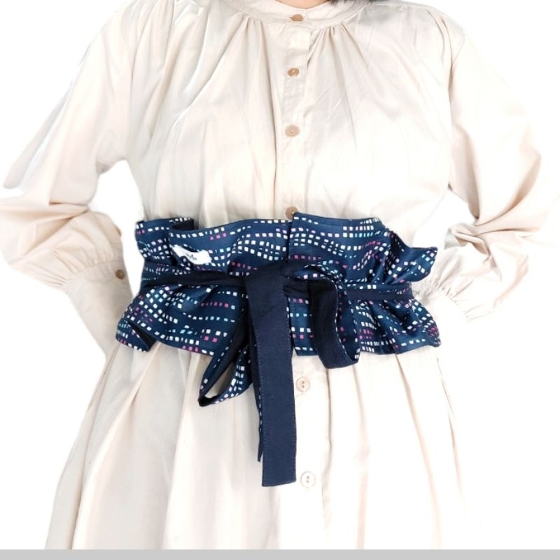 OBI BELT | OBI BELT BATIK LURIK | Ikat Pinggang Kain