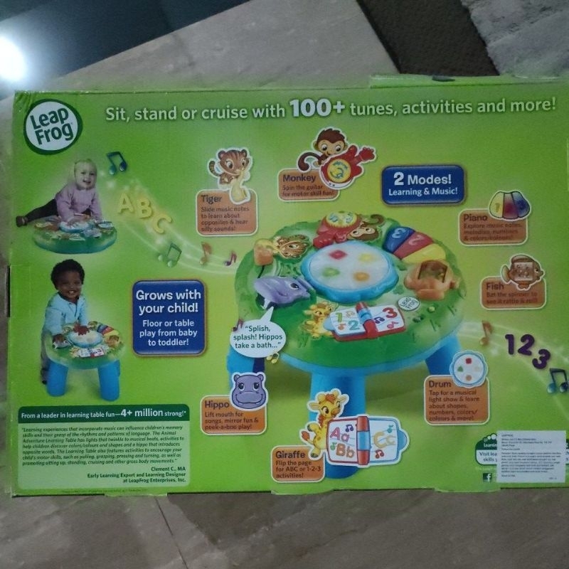 [preloved] Leap Frog Animal Learning Table untuk usia 6-36 bulan | Mainan bayi anak balita ada suara musik lagu