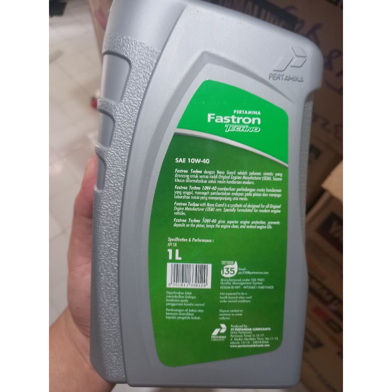 FASTRON TECHNO 1 L SAE 10W-40 UNTUK MOBIL DAN MOTOR
