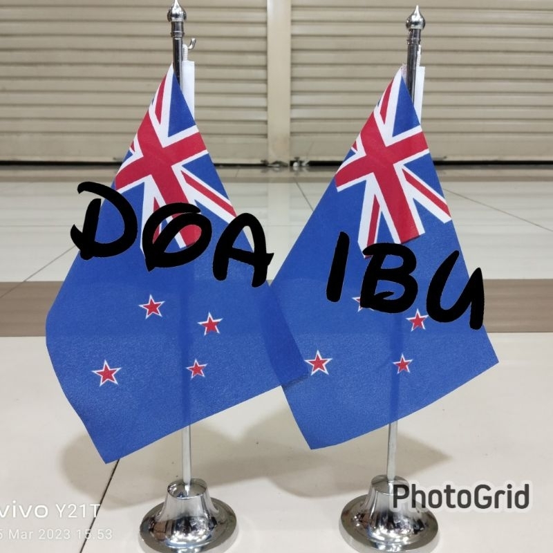 

best seller tiang stenlis meja+bendera meja SELANDIA BARU/NEW ZEALAND