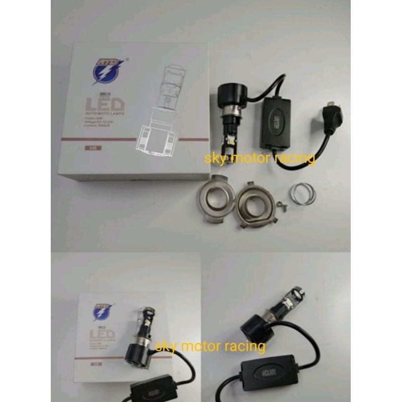 Lampu Depan Led Rtd Plus lensa super terang m8 universal mio beat vario vixion cb r15 scoopy