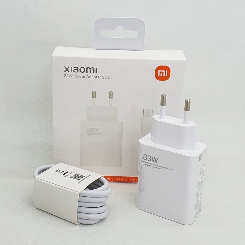 CHARGER XIAOMI TURBO 33Watt Redmi Note 9 Pro / Note 10 Pro / Note 10S / Poco X3 NFC / Poco F3 33W / 