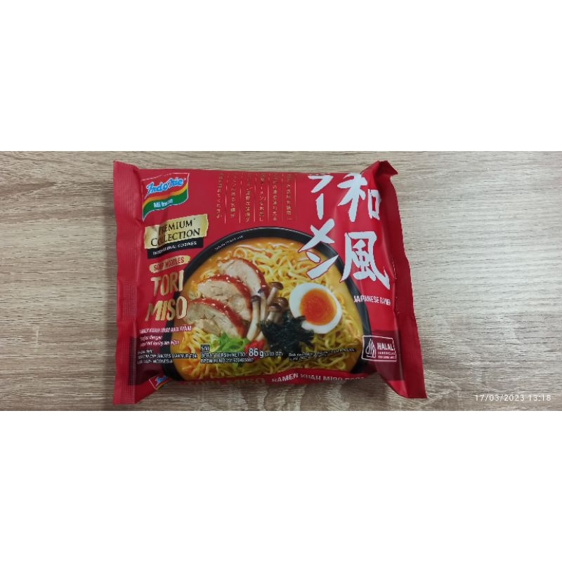 

Indomie Japanese Ramen Kuah Tori Miso premium collection