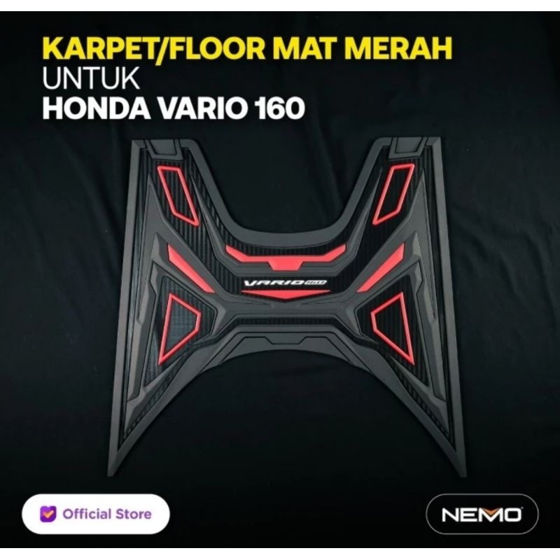 KARPET PIJAKAN KAKI VARIO 160 NEW NEMO ORIGINAL KARET TEBAL PREMIUM