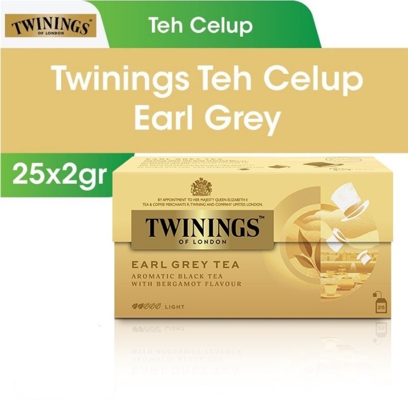 

TWININGS TEH CELUP BERGAMOT EARL GREY 2 GRAM | 1 PACK 25'S