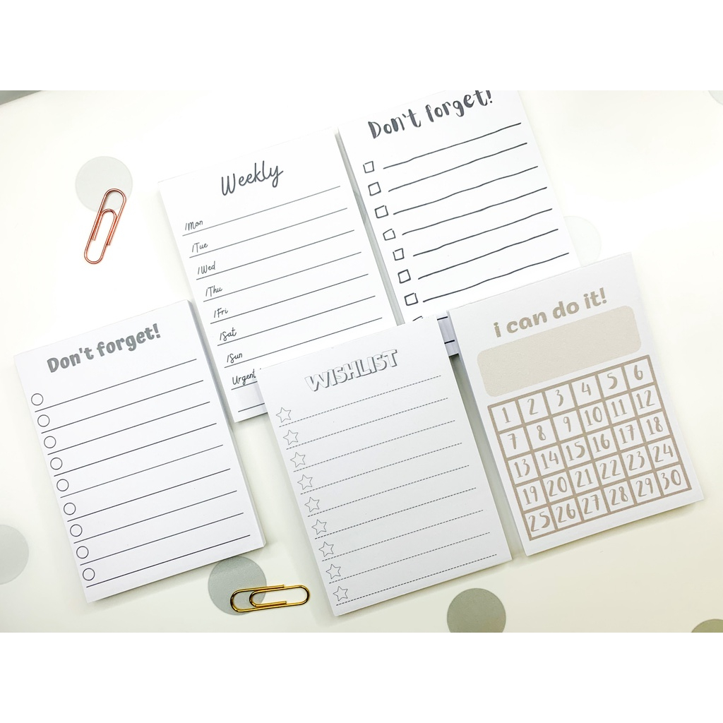 【GOGOMART】Kertas Memo Memopad Memo Notepad / Memo Catatan Bukan Sticky Notes Tempel