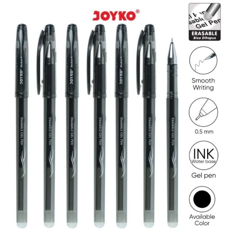 

Erasable Gel Pen Pulpen Bisa Dihapus Joyko GP-322 Shokyo 4 Gel 0.5 mm 1 lusin