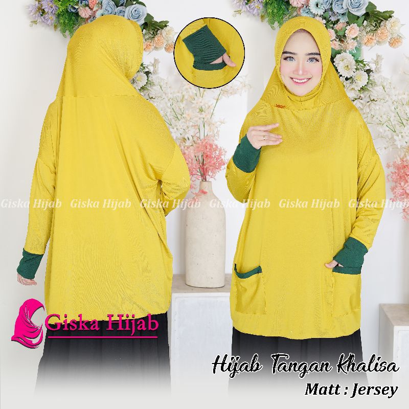 Jilbab Instan Khalisa Khimar Tangan Jumbo