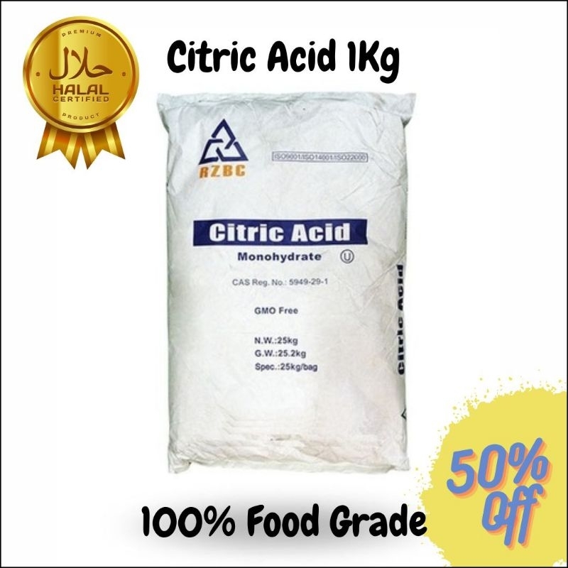 

1Kg Citric Acid Monohydrate Food Grade