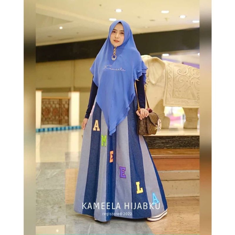 DENIM KAMEELA HIJABKU (DRESS ONLY) | PRELOVED KAMEELA HIJABKU