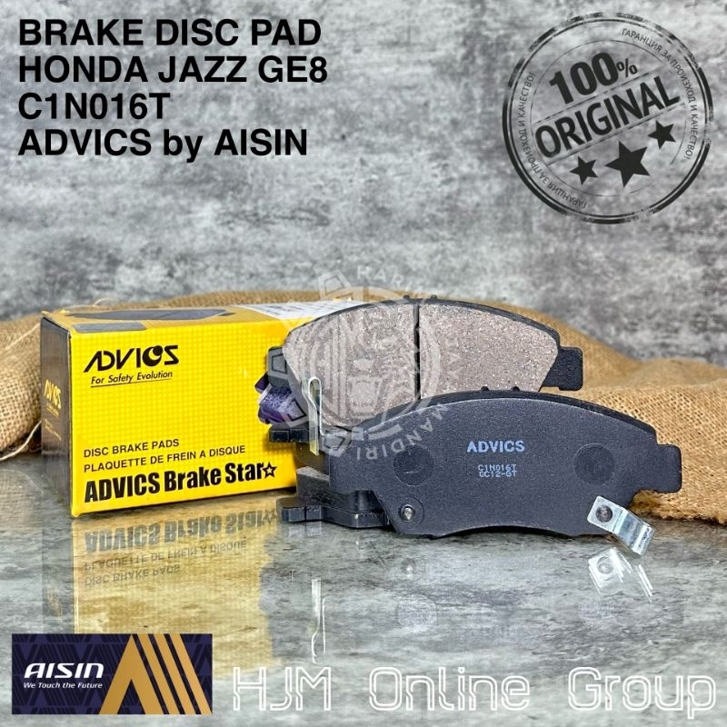 BRAKE DISC PAD - KAMPAS REM DEPAN JAZZ GE8 MOBILIO ADVICS by AISIN