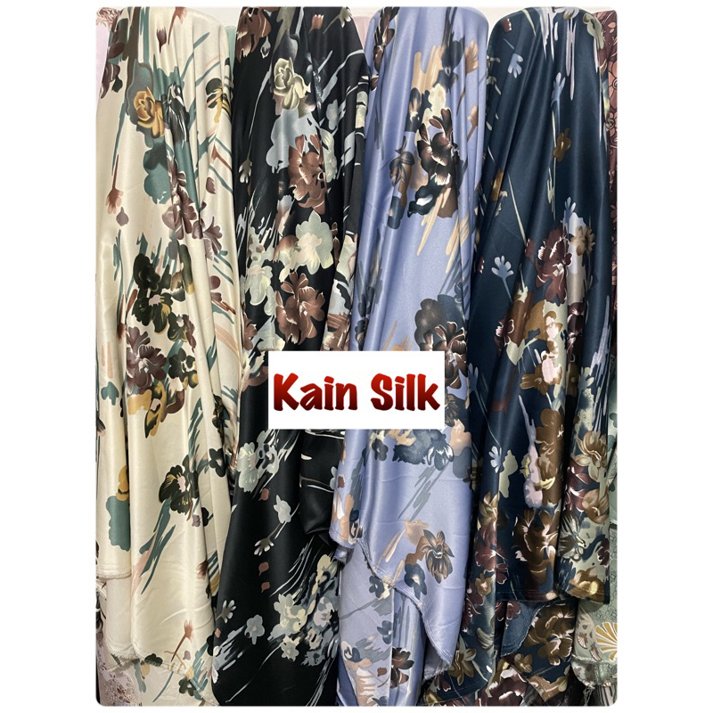 Bahan Kain meteran Diorsilka Nara / bahan gamis sarimbit dan kain mukena / kain silk murah