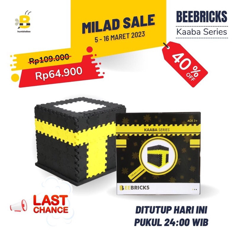 BeeBricks Kaaba Series Puzzle KaBah Ready Stok Mainan Edukasi Anak