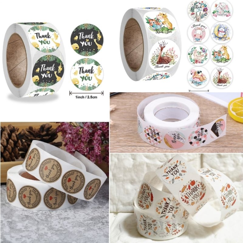 

Ecer Stiker Thank You diameter 2,5cm Sticker Deco Scrapbook Journal Diary Reward Anak Terima kasih