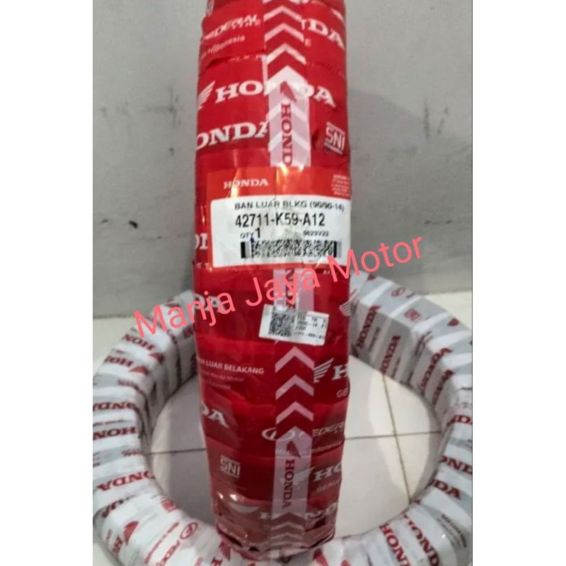 Ban tubeless Honda K59 80/90-14 atau 90/90-14 for beat F1/esp/pop/Street/Vario 110/125/150/Scoopy/Spacy/scoopy f1/karbu/Genio/vario 110/125/150/F1/esp/pop/street/dll