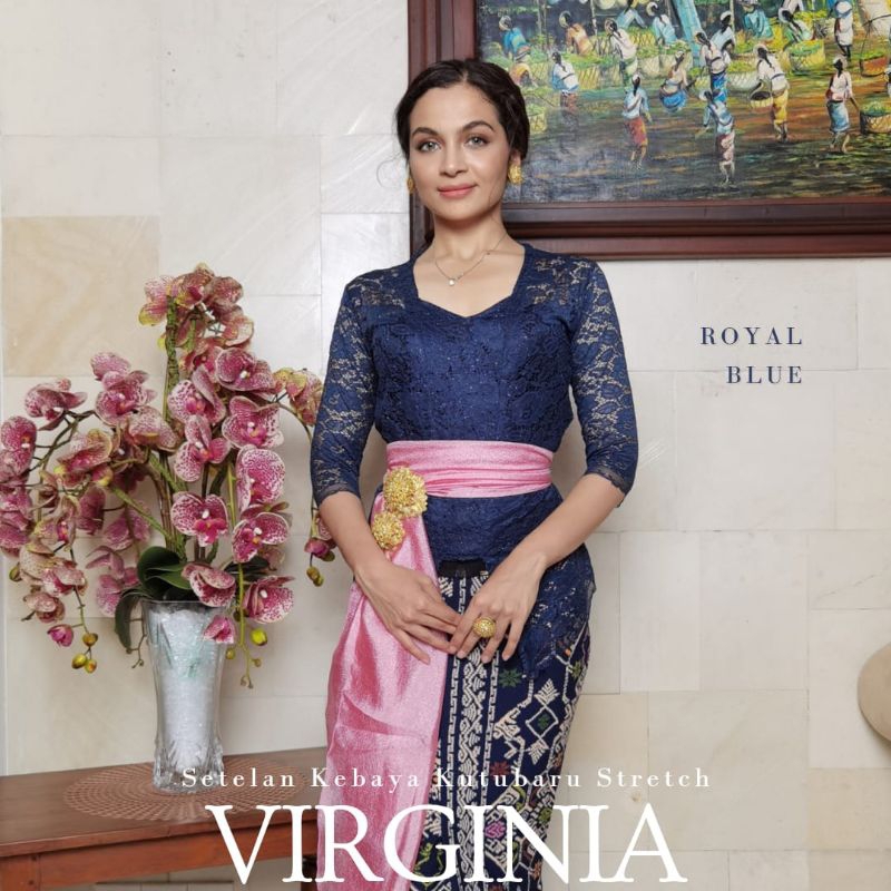 Kebaya Brokat Lengan Pendek Virginia ( Hanya Kebaya saja )