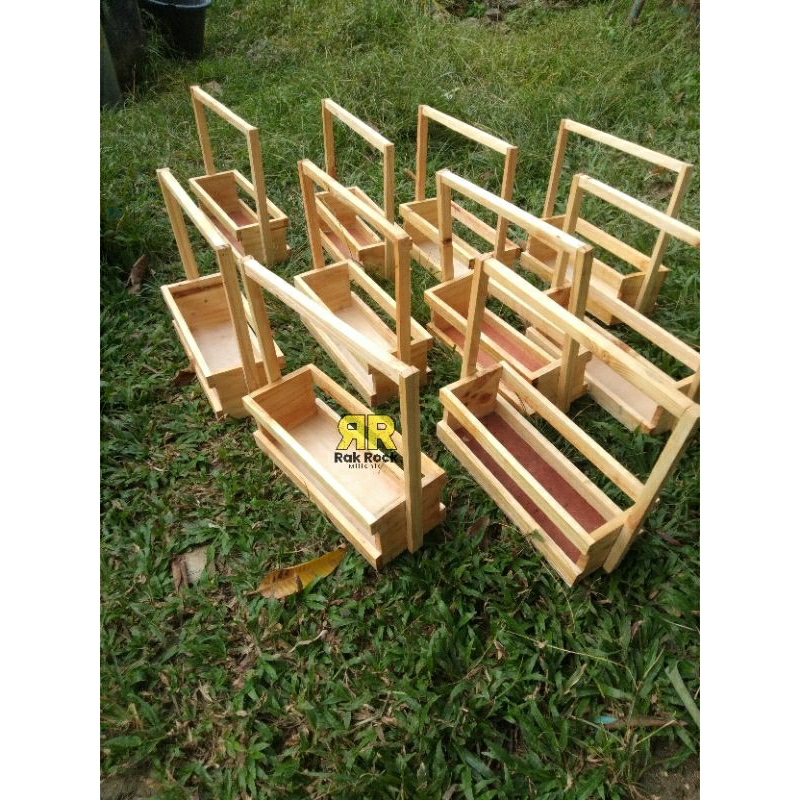 Wooden Storage 30x10x9 Keranjang Parcel Keranjang Hadiah Gift Box Hampers Keranjang Buah Keranjang S