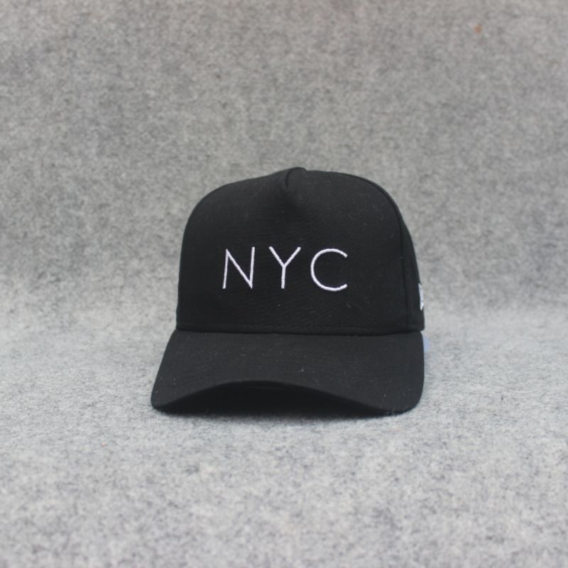 Topi Baseball New Era NYC Black OSFA Adjustable Second Murah Original