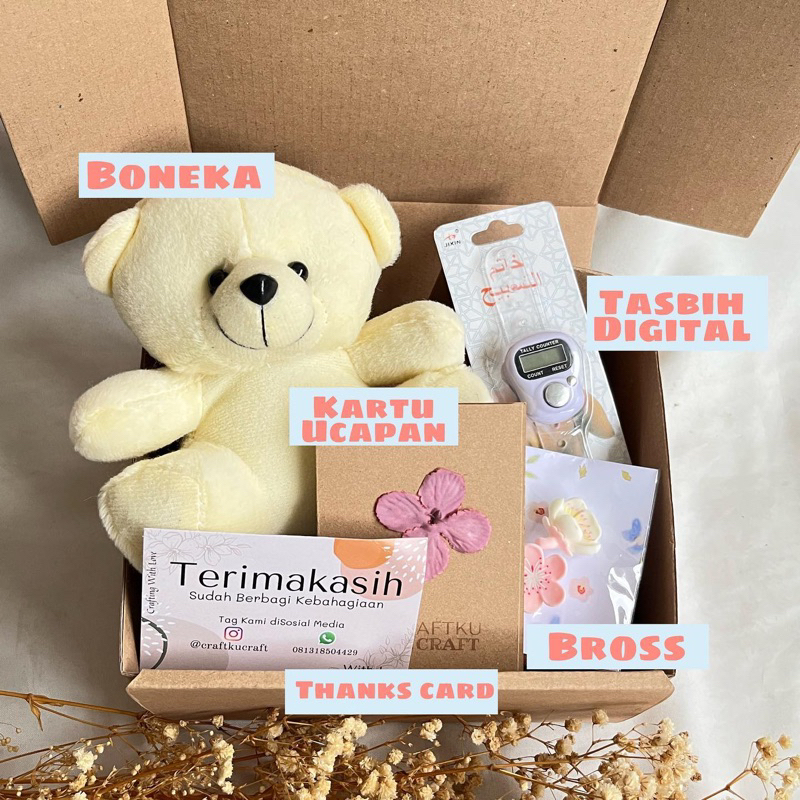

(Harga Sudah Dengan Box) Hampers Aesthetic Kado Pernikahan Kado Ulangtahun Murah Kado Gift
