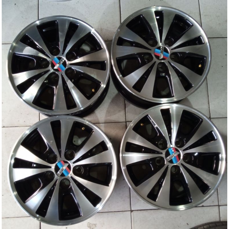 Velg Mobil Original Copotan Toyota Inova Ring 15x6 Pcd 5x114,3 ET45 Black polis Buat Grand max Luxio