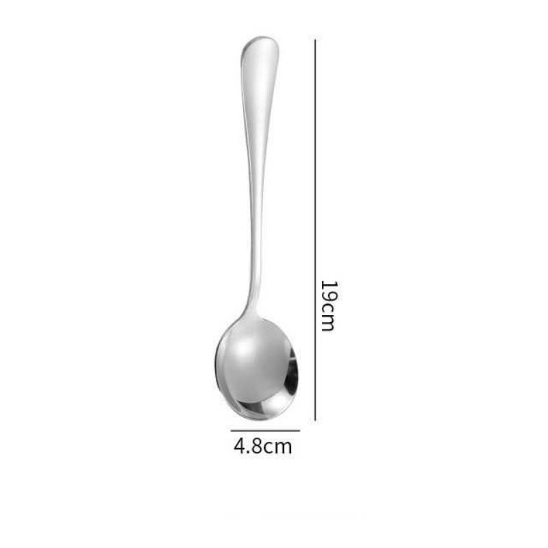 ROXY Sendok Makan Soup Spoon Round Stainless Steel Long Handle - 401SM