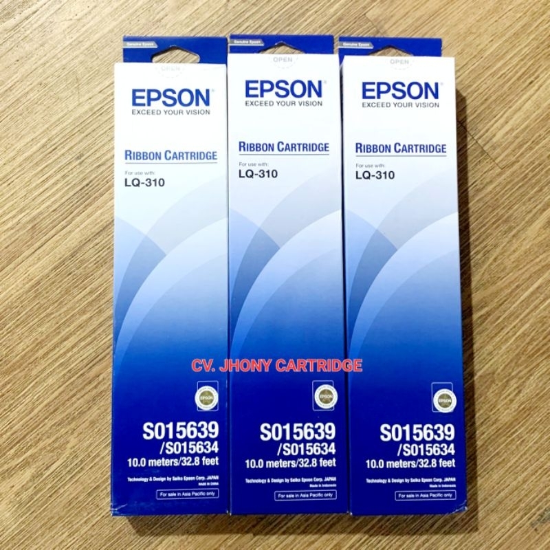 Epson Pita Dot Matrix Ribbon Cartridge LQ310 LQ-310 Original Asli Genuine