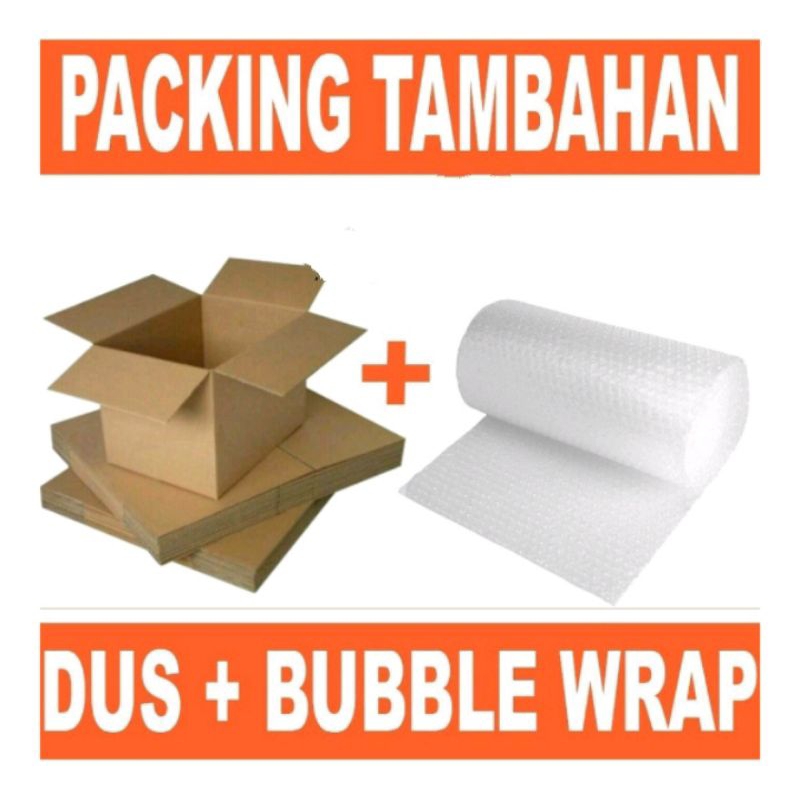 

Biaya Packing Tambahan Bubble Wrap Bungkus Tambahan Bubble Wrap