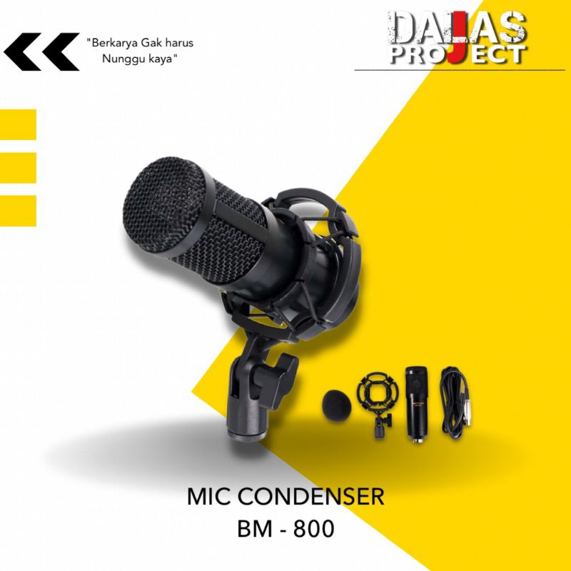 Mic Condenser Bm 800 Taffstudio