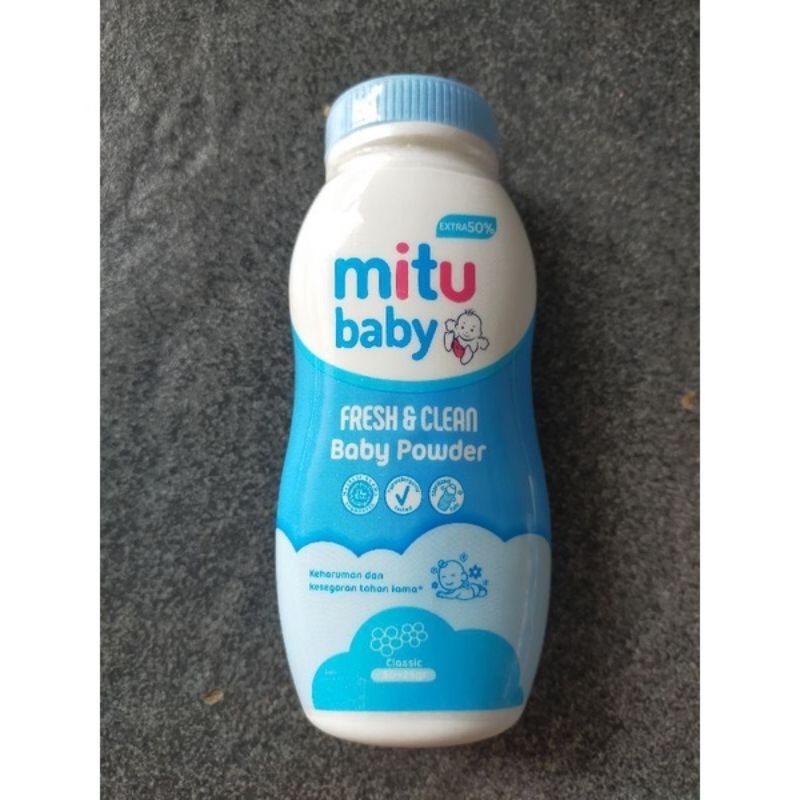 mitu baby powder 50+25gr (varian random)