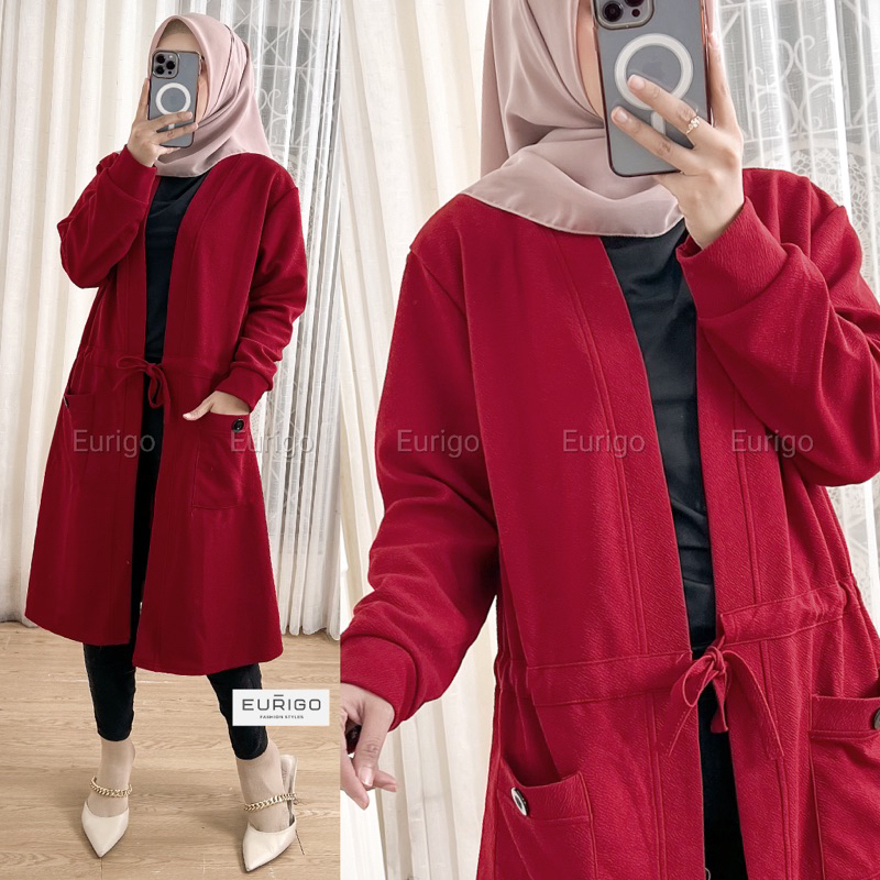 Miza Cardy LD110 - Cardigan Wanita Korea Outer / Cardigan Panjang Wanita / 559-7255