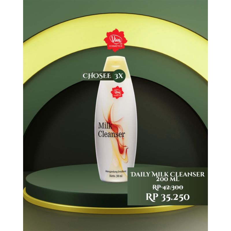 Paket 3 Viva Milk Cleanser 200ml