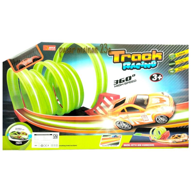 Mainan Track Rancing Loop High Speed Lintasan Mobil Balap Diecast Mobil