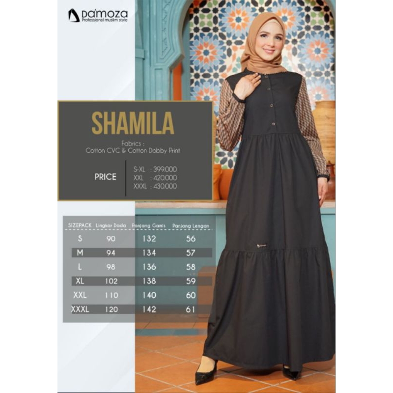 Couple Damoza Shamila Dan Miqdad Black Camel Gamis Shamila Koko Miqdad