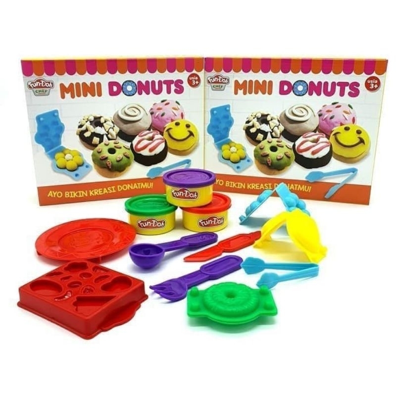 FUN DOH MINI DONUTS / MAINAN EDUKASI ANAK