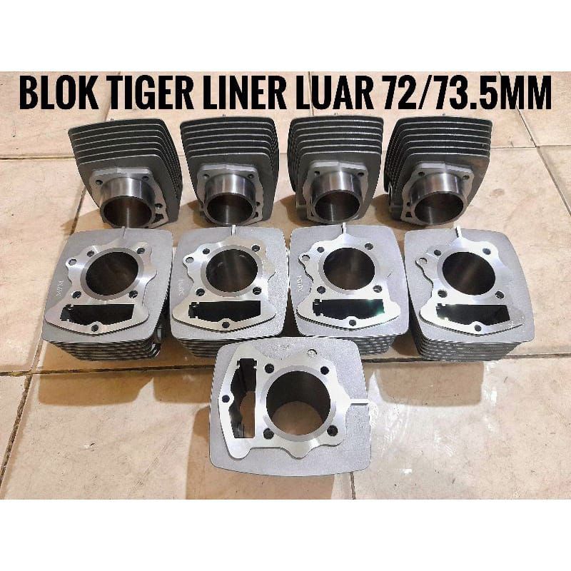 CYLINDER BLOK TIGER STD MPM/LINER LUAR LINER LUAR 73.5MM 74MM-BOYRENK
