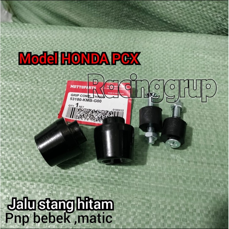 NEW Handgrip Handfat model ori beat vario supra +Jalu Stang Pcx Universal BIRU