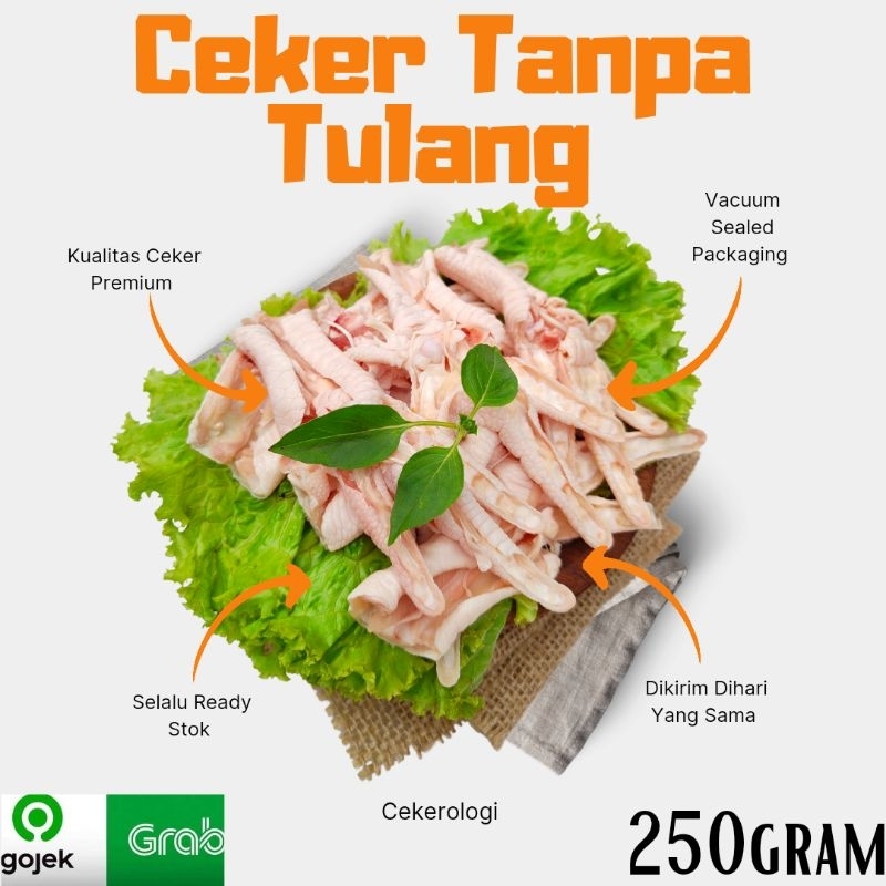 

Ceker Tanpa Tulang 250gram / Ceker Tanpa Tulang / Ceker Ayam / Ceker / Ceker Fresh / Ceker Fillet / Ceker 250gram / Ceker Tanpa Tulang JABODETABEK / Korean Food / Dakbal / Ceker Tanpa Tulang Berkualitas