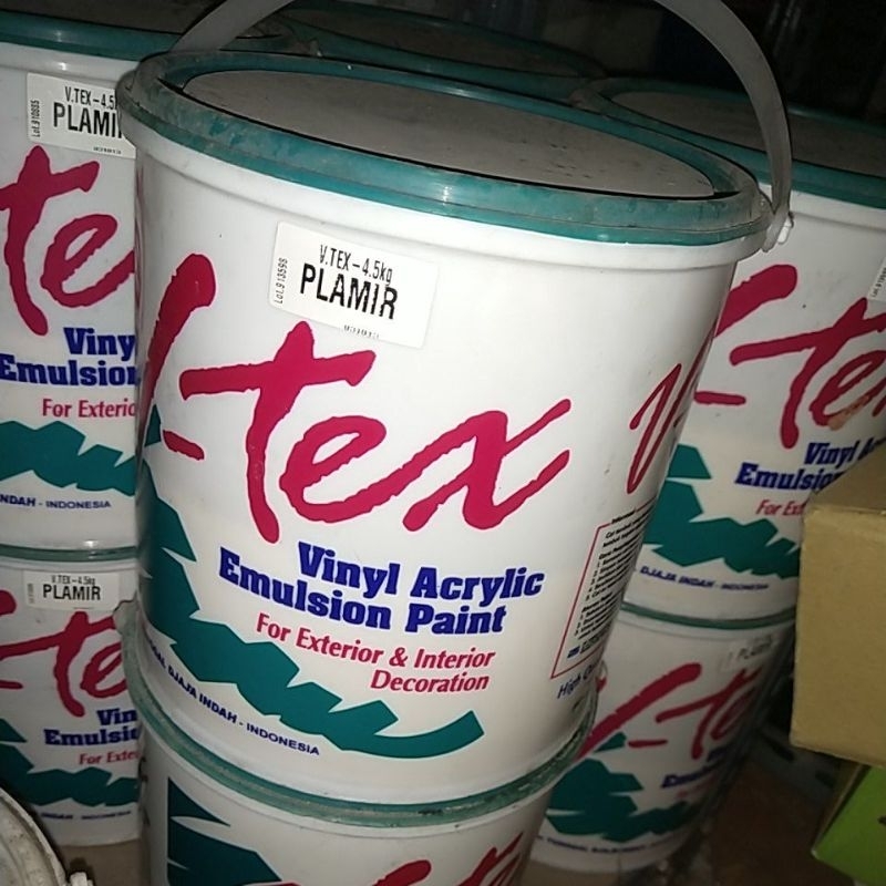 plamir tembok v tex 4.5kg galon