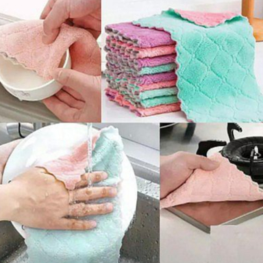 Kain Lap Piring Microfiber / Kain Lap Anti Minyak / Kain Lap Dapur / Kain Lap Serbaguna