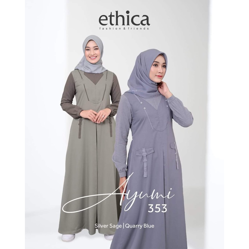 AYUMI 353 | SILVER SAGE ~ QUARRY GREY BLUE || DISKON GAMIS ETHICA TERBARU 2023