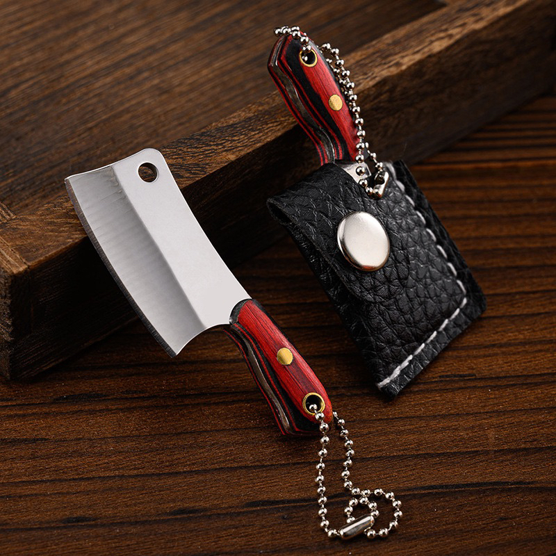 pisau mini kapak mini souvenir gantungan kunci small knife cutter mini