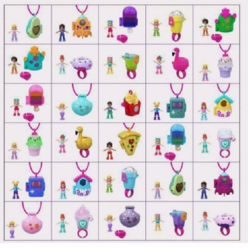 

2Xbtygneal Sakha Snack ) Polly Pocket Tiny Blind Bag Polly Pocket Tiny Takeaway Surprise Bag Polly